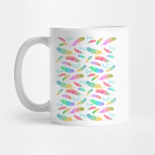 Pastel Feathers Mug